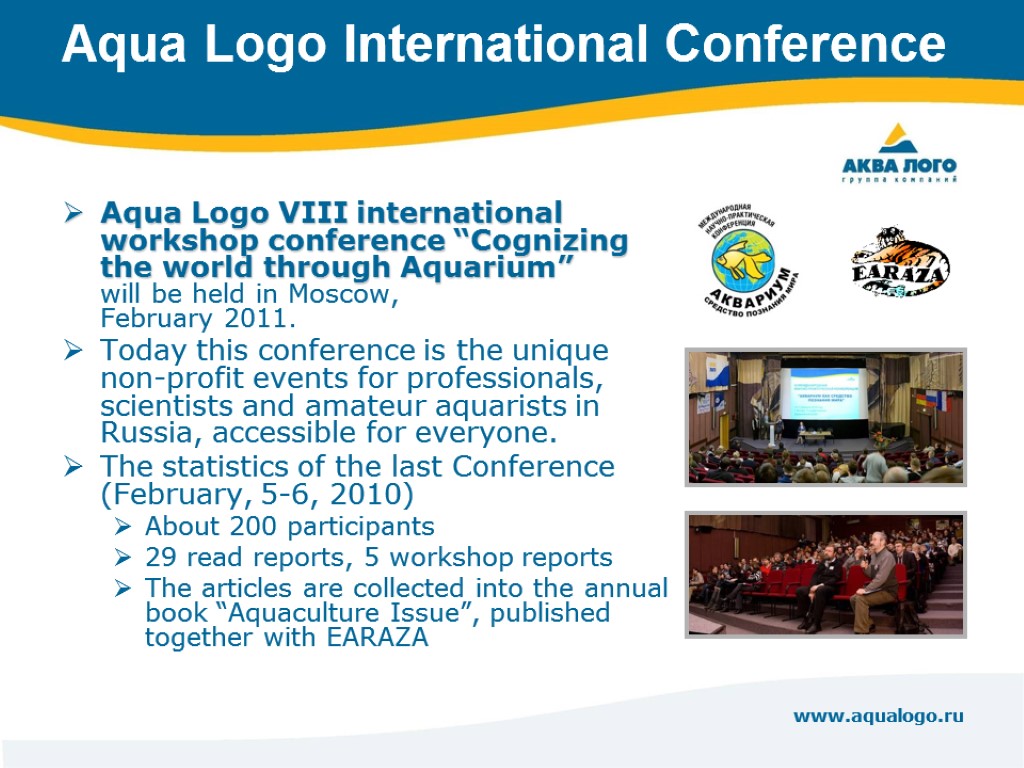 www.aqualogo.ru Aqua Logo International Conference Aqua Logo VIII international workshop conference “Cognizing the world